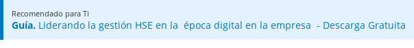 Recomendado para Ti Guía. Liderando la gestión HSE en la época digital en la empresa - Descarga Gratuita